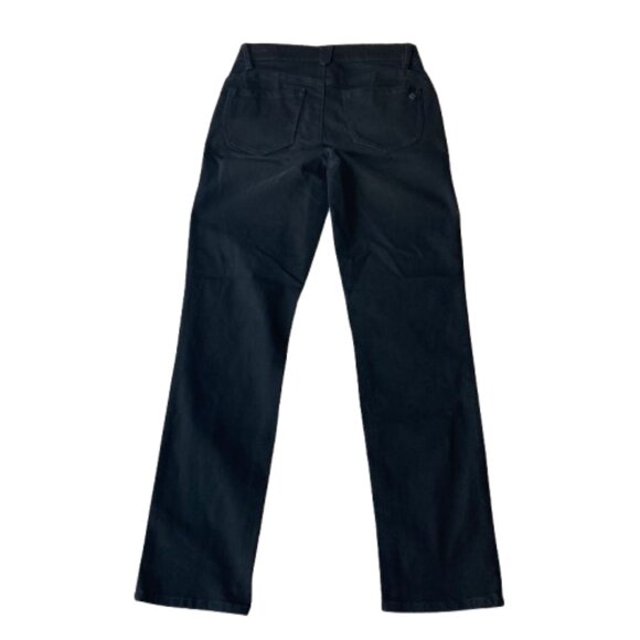 Democracy Ab Solution Straight Leg Mid Rise Jeans Women's 6 Black NWT - Picture 6 of 7
